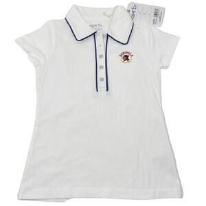 New Garb Kids Small Age 5-6 White Seminole Golf Polo Shirt Short Sleeve Junior